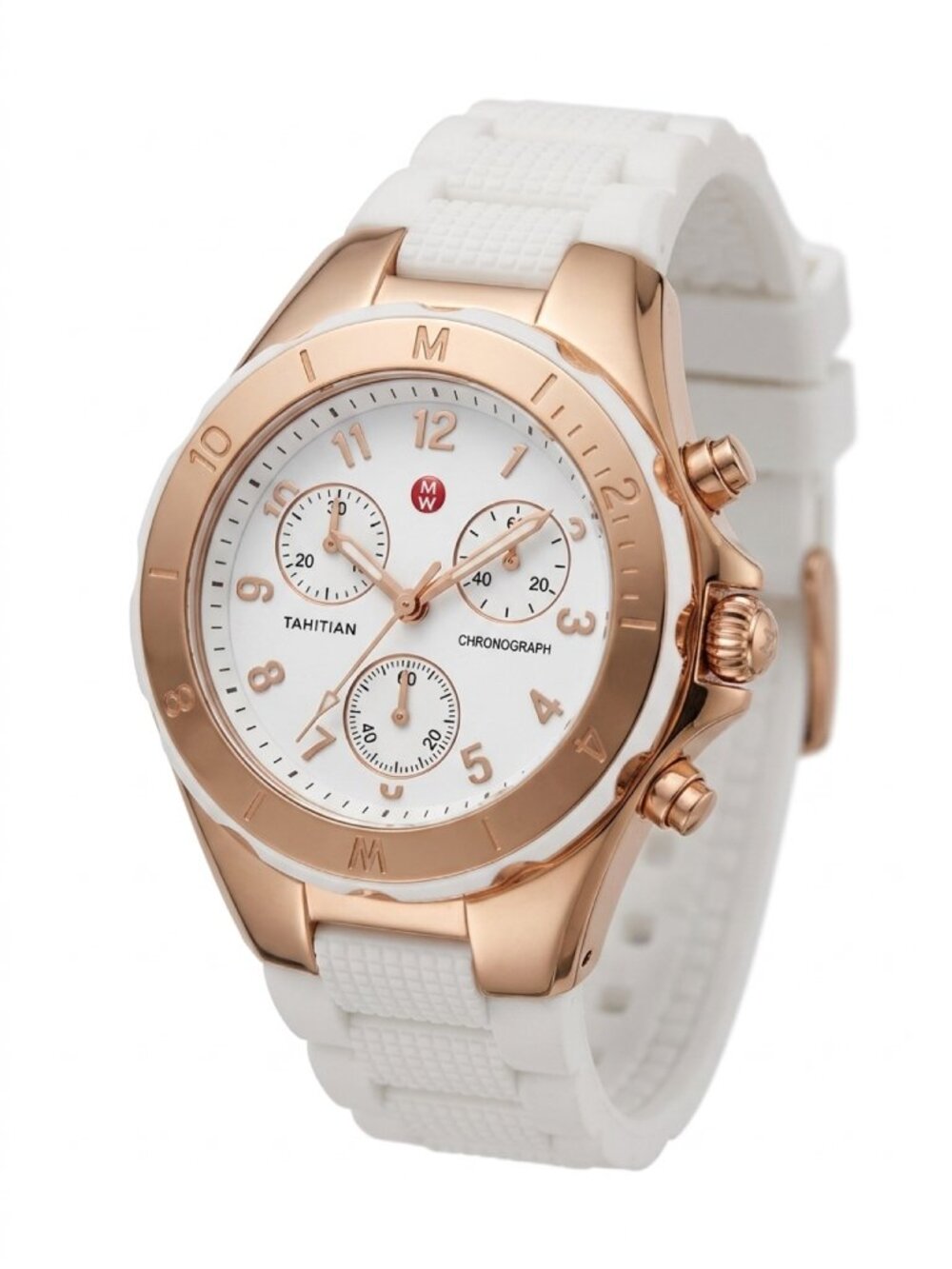 Michele Tahitian Jelly Beans 35mm White Dial Women's Swiss Quartz (Battery)